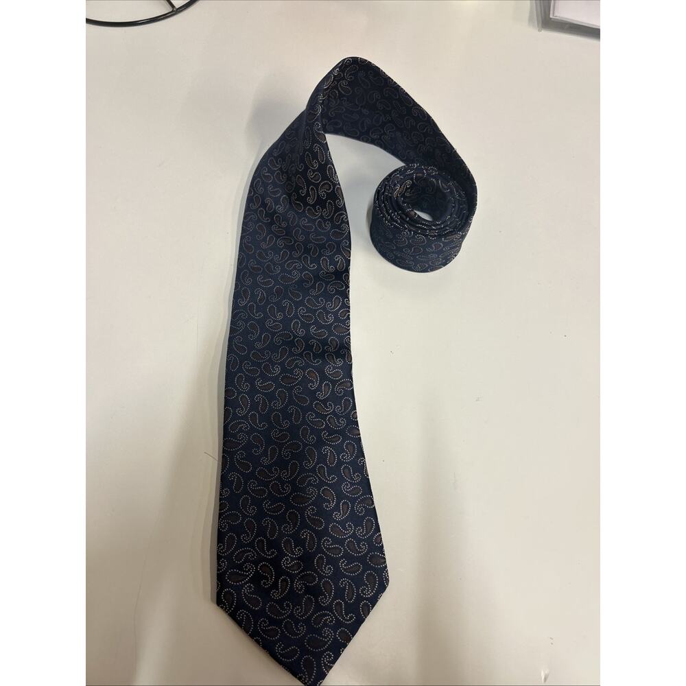 Perry Ellis Portfolio Men's Casual Paisley Blue/brown Neck Tie
